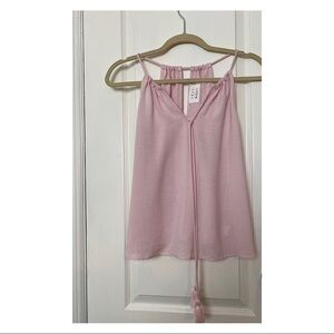 REVOLVE LOST + WANDER ROSIE PINK TASSEL TANK TOP